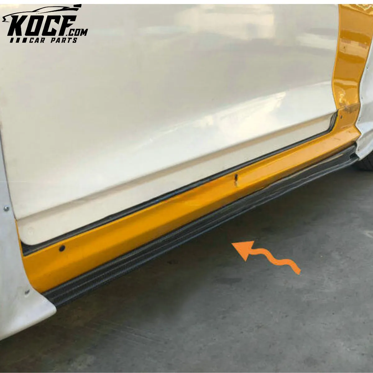 SCIROCCO R KARZTEC STYLE SIDE SKIRT EXTENSION