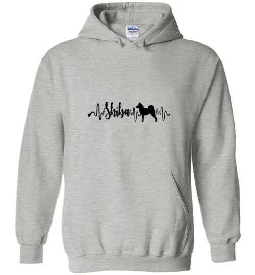 Shiba Heartbeat Long Sleeve & Hoodie