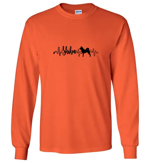 Shiba Heartbeat Long Sleeve & Hoodie