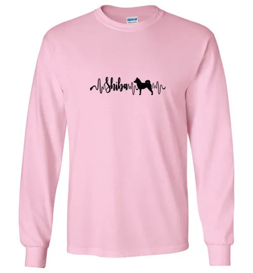 Shiba Heartbeat Long Sleeve & Hoodie