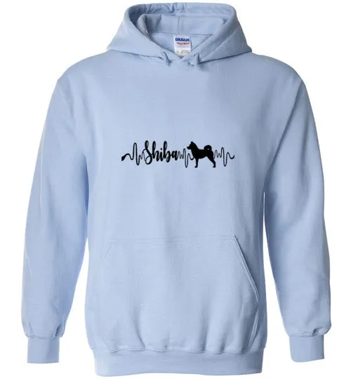 Shiba Heartbeat Long Sleeve & Hoodie