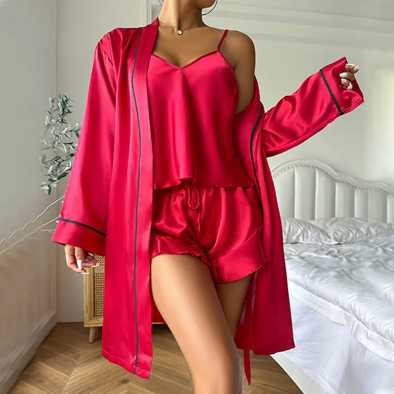 Simple Satin Pajamas Set