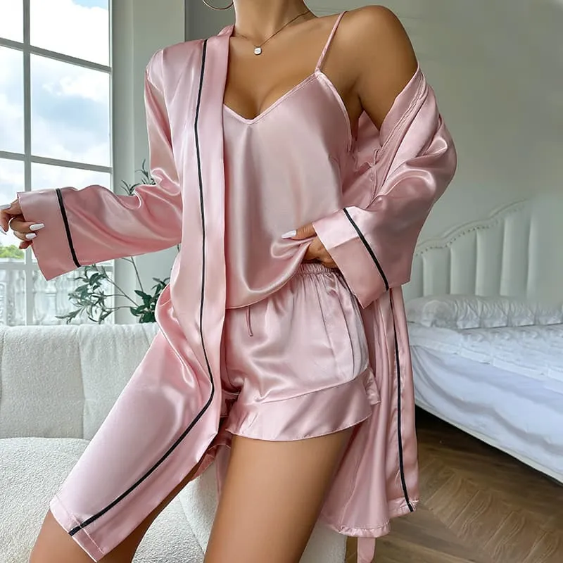 Simple Satin Pajamas Set