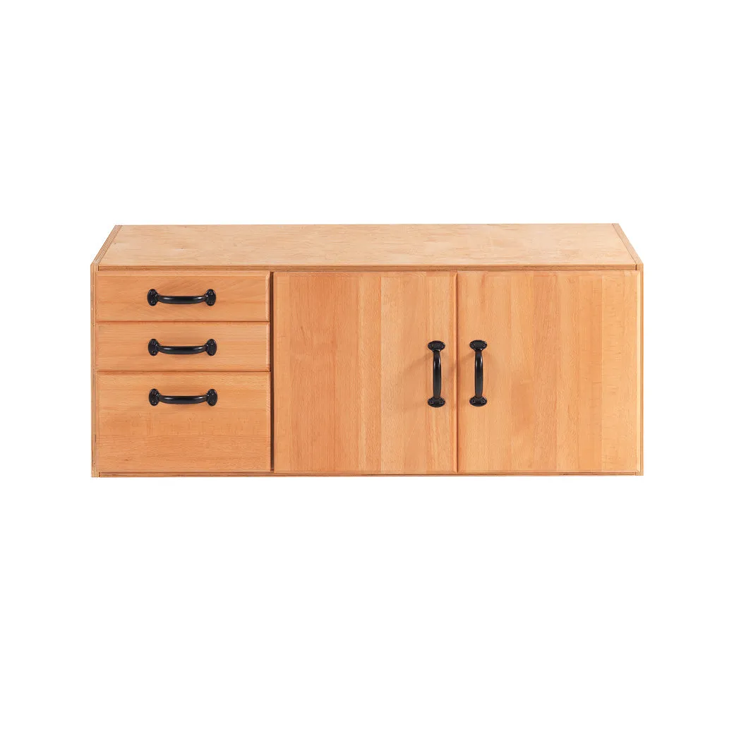 Sjöbergs European Beech Elite 1500 Professional Workbench with Optional Storage Cabinet 59" x 29" with 3-3/8" Top (DCE)