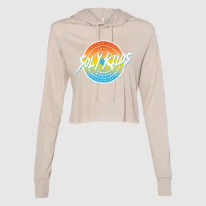 Sol y Kilos Cropped T-Shirt Hoodie (MAD-Heather Dust)