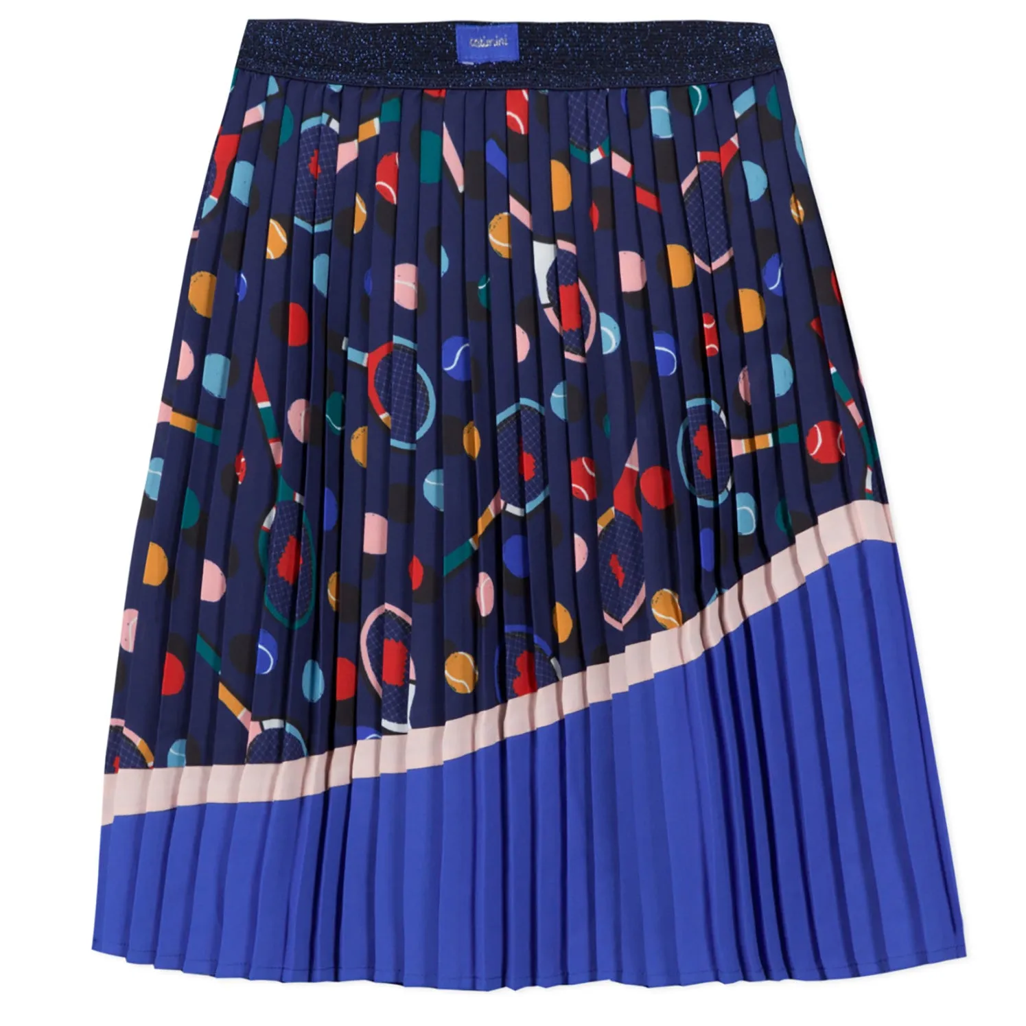 Sporty Print Midi Skirt  - 70% OFF FINAL SALE