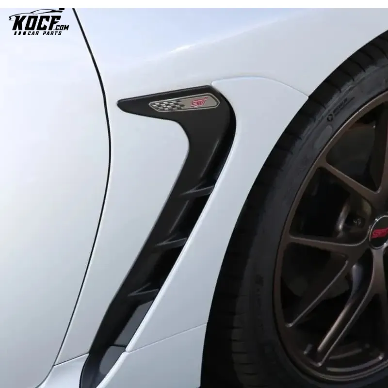 Sti-P Style Aggressive Carbon Fiber Front Fender Garnish Vent Trim For 2022 Subaru BRZ ZD8 GR86