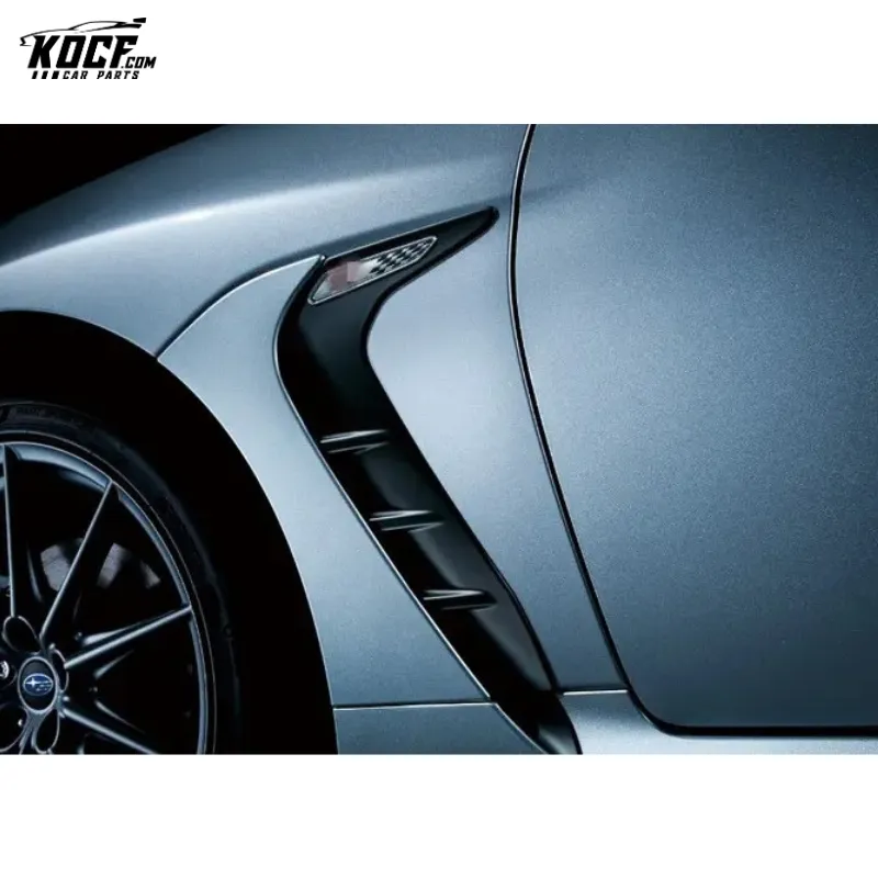 Sti-P Style Aggressive Carbon Fiber Front Fender Garnish Vent Trim For 2022 Subaru BRZ ZD8 GR86