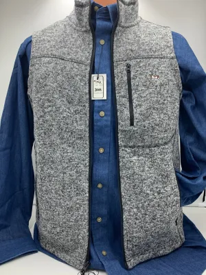 Stinson  Heathered  Fleece Vest- Black