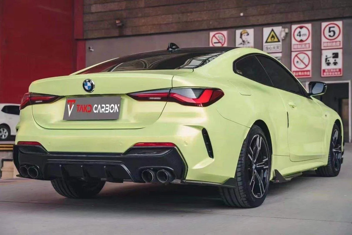 TAKD Carbon Side Skirts for BMW 4 Series G22 G23 G26 i4 & Gran coupe 430i M440i Carbon Fiber