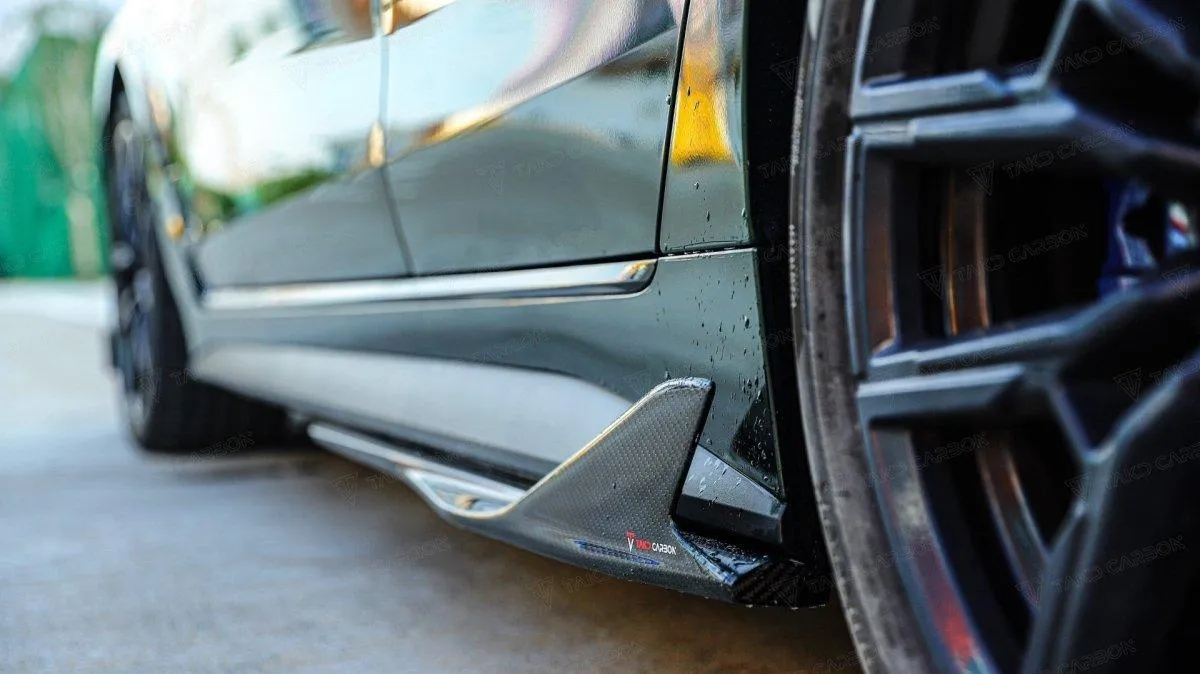 TAKD Carbon Side Skirts for BMW 4 Series G22 G23 G26 i4 & Gran coupe 430i M440i Carbon Fiber