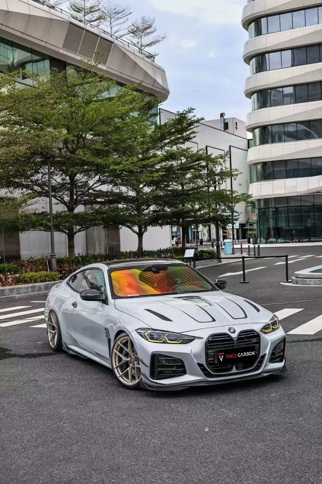 TAKD Carbon Side Skirts for BMW 4 Series G22 G23 G26 i4 & Gran coupe 430i M440i Carbon Fiber