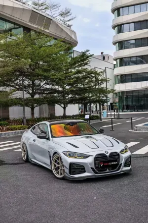 TAKD Carbon Side Skirts for BMW 4 Series G22 G23 G26 i4 & Gran coupe 430i M440i Carbon Fiber