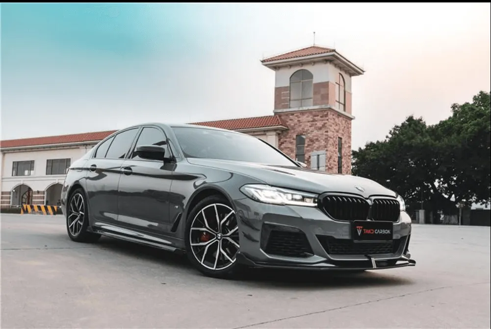 TAKD Carbon Side Skirts for BMW 5 series M550 540 530 G30 Carbon Fiber