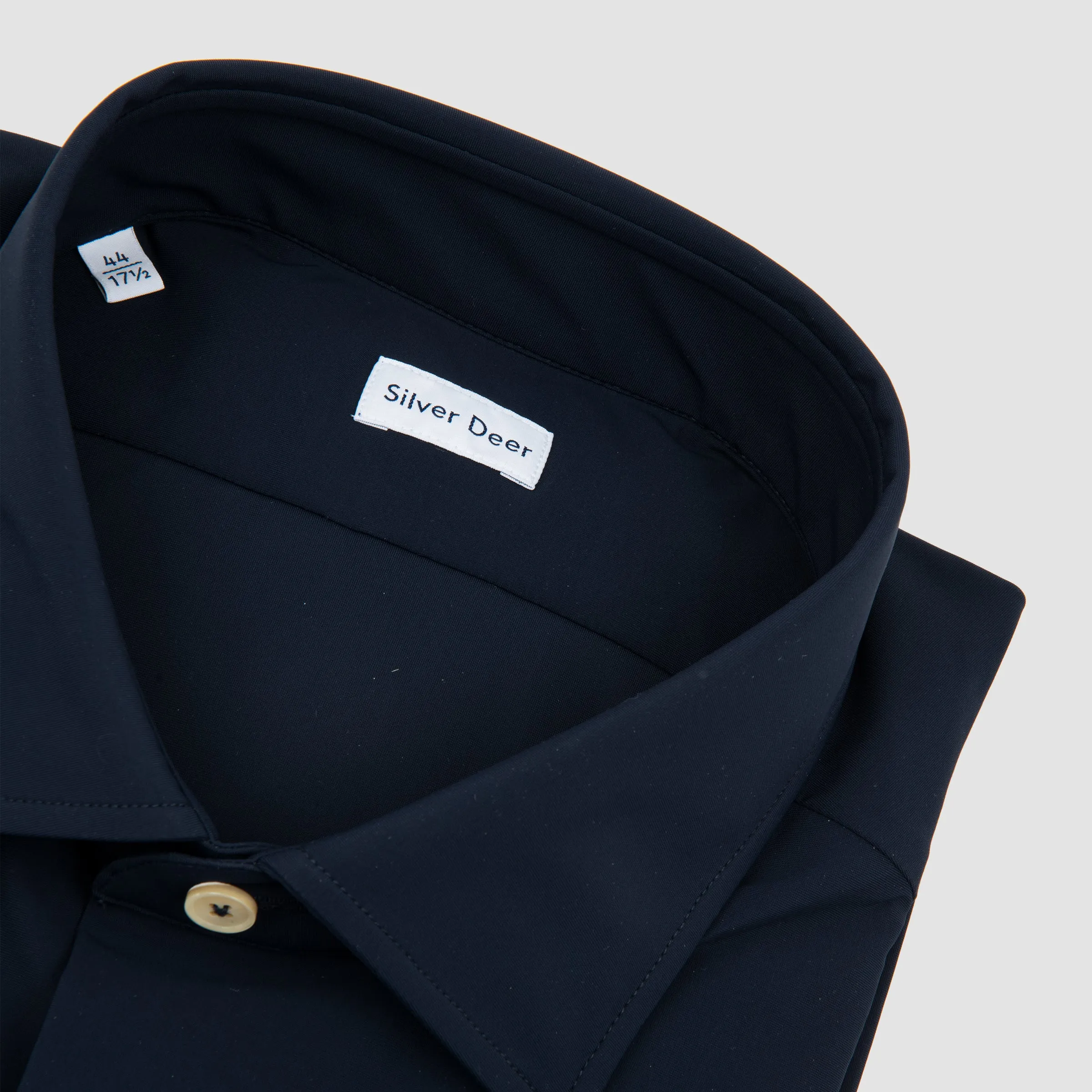 Tecno Stretch Easy Care Solid Sport Shirt Navy