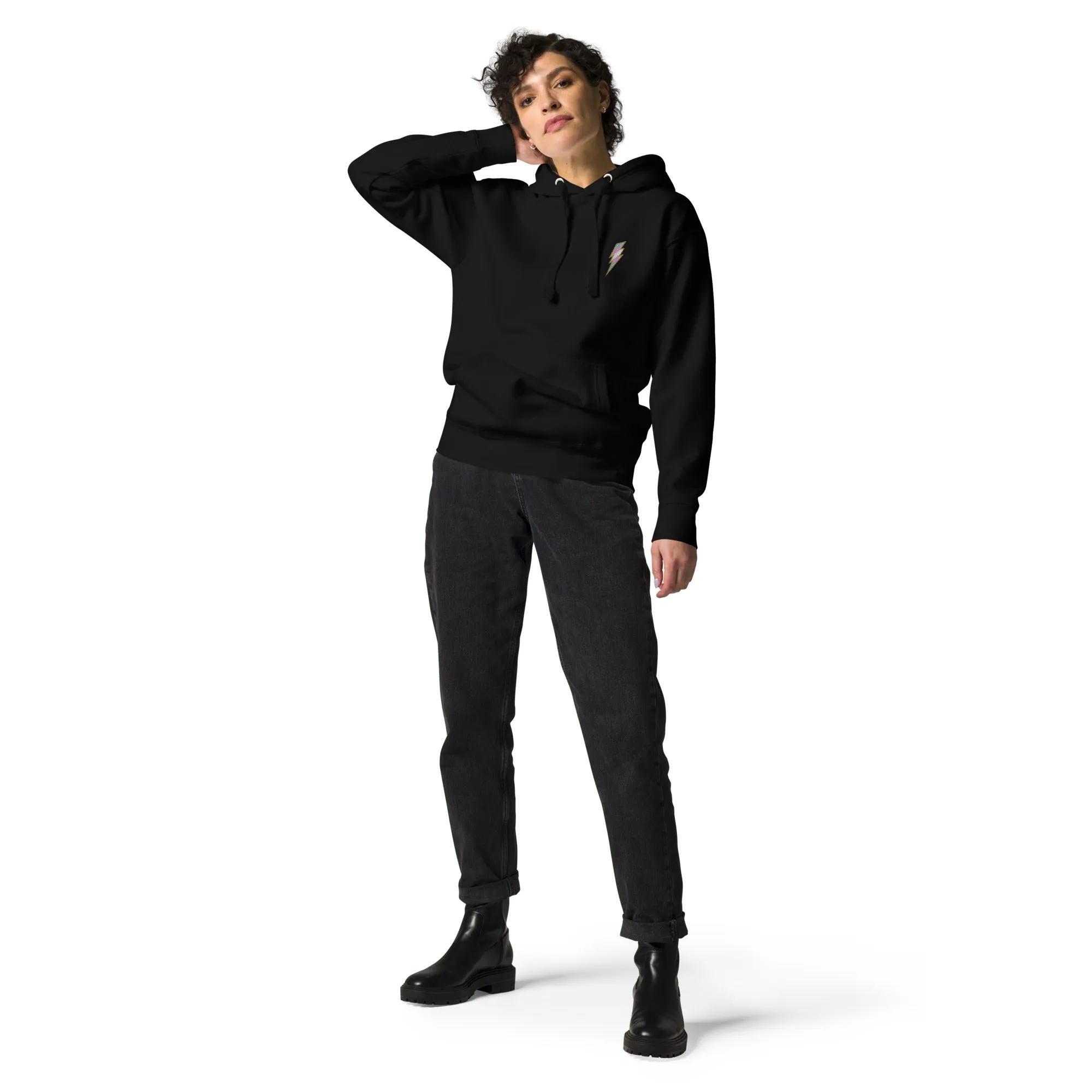 Trans Pride Lightning Embroidered Hoodie