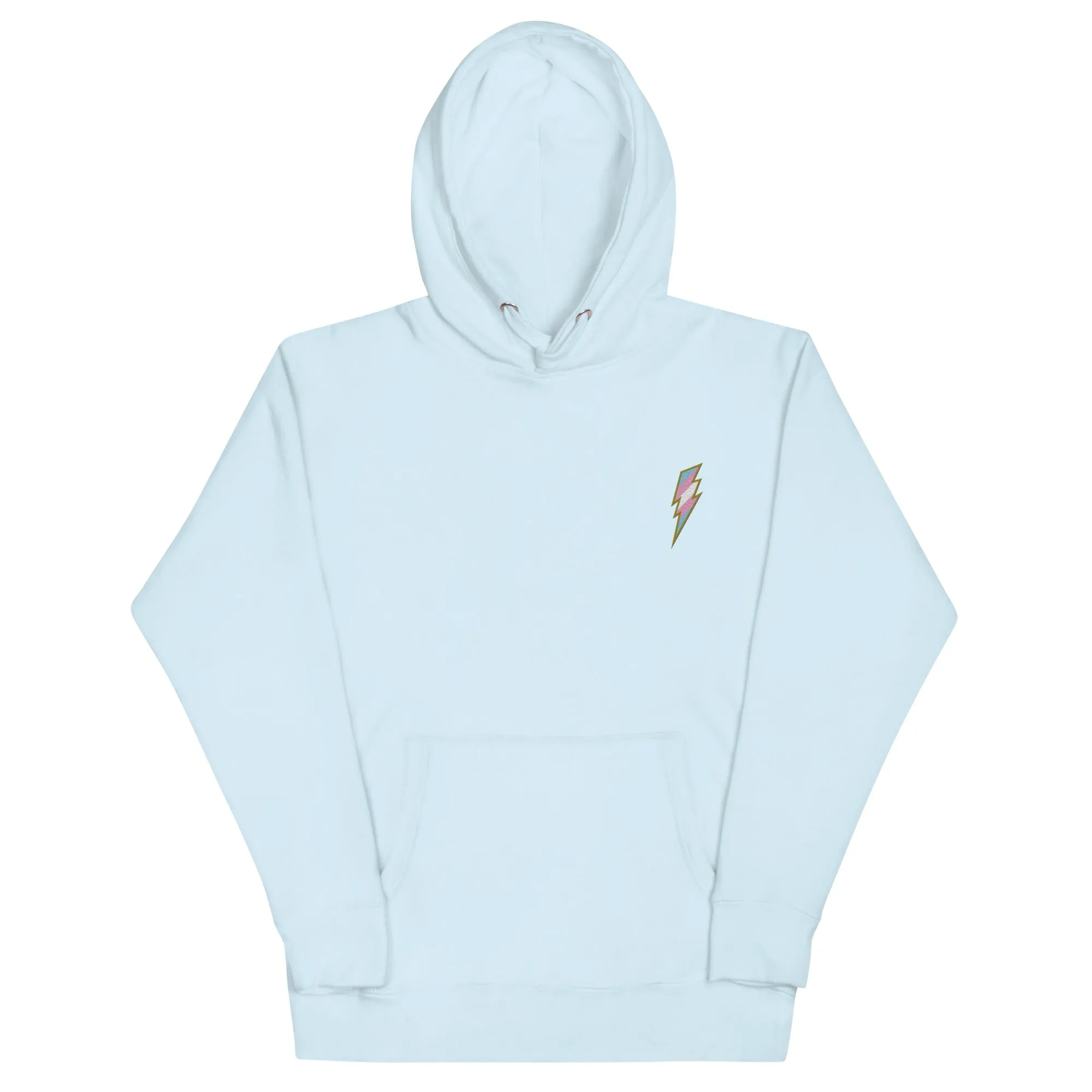 Trans Pride Lightning Embroidered Hoodie