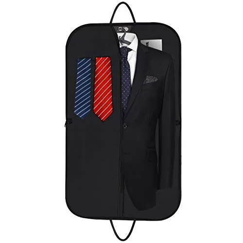 Travel Suit Bag Carrier with Extra Front Compartment and 2 Pcs Hangers - Water-resistant Business