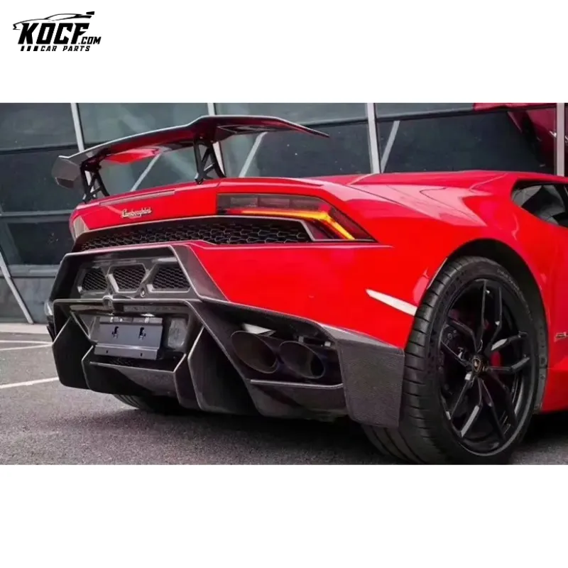 Vor style Carbon Fiber GT Wing Rear Spoiler Lamborghini LP580 LP610 Huracan