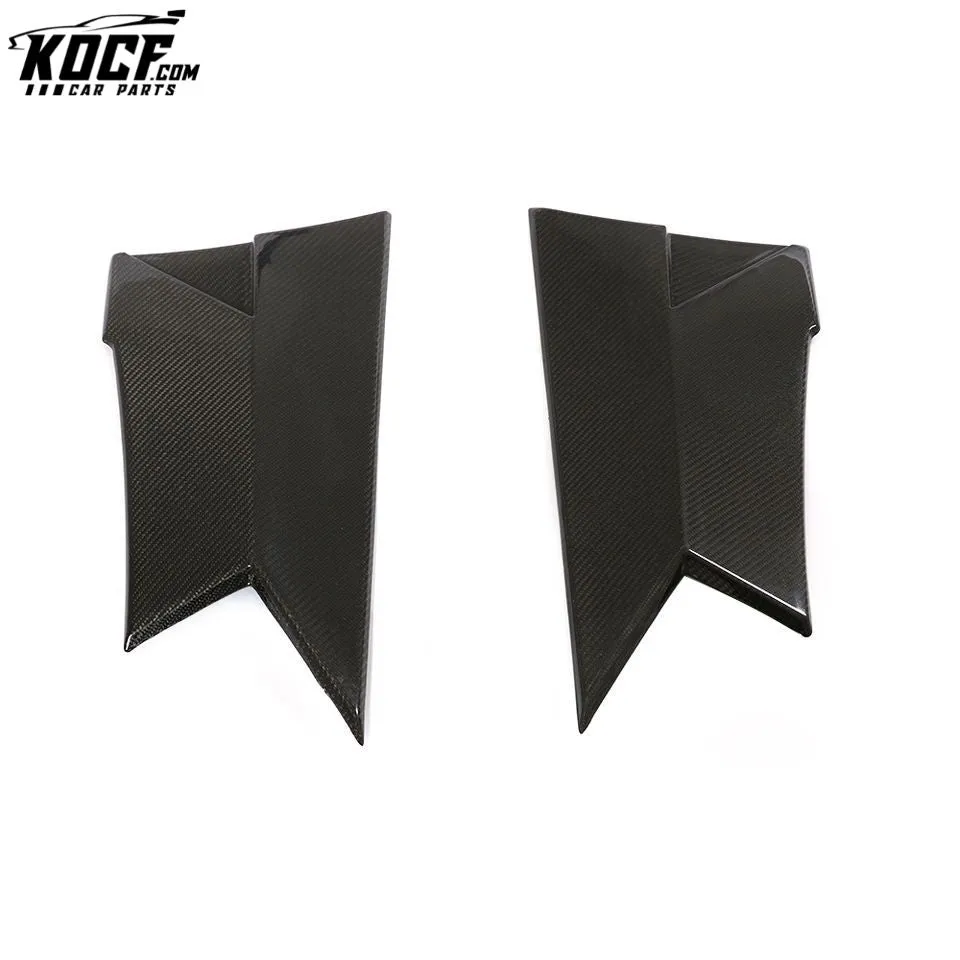W205 C63 Carbon Side Door Scoops Skirts Trim for Mercedes Benz C63 AMG Coupe 14-17