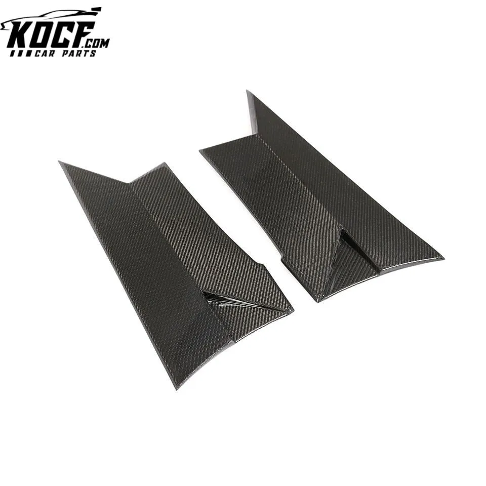 W205 C63 Carbon Side Door Scoops Skirts Trim for Mercedes Benz C63 AMG Coupe 14-17