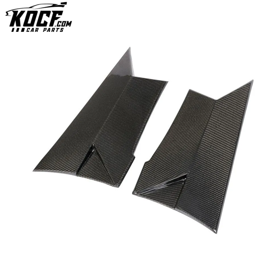 W205 C63 Carbon Side Door Scoops Skirts Trim for Mercedes Benz C63 AMG Coupe 14-17
