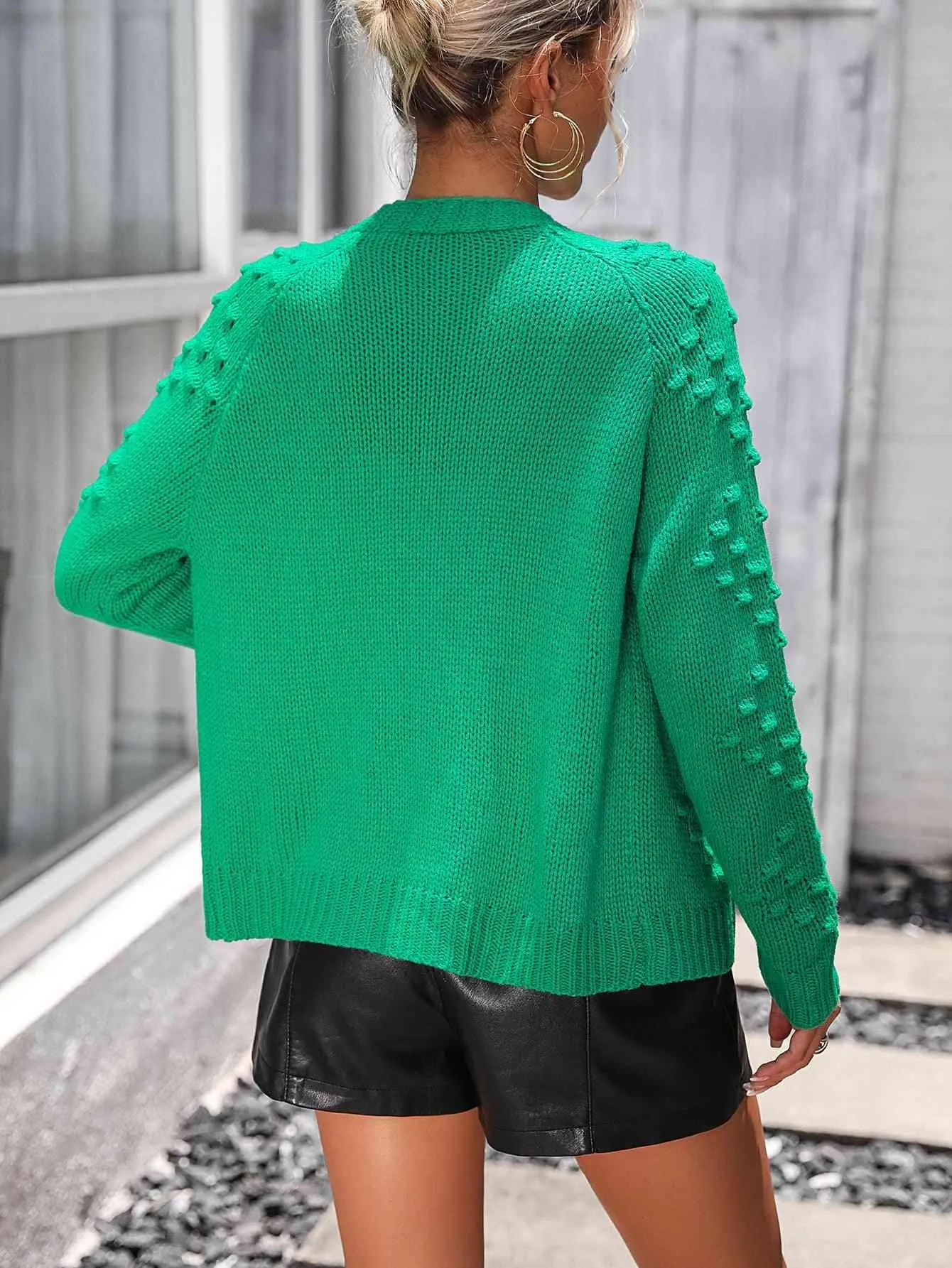 Warm Support Open Front Knit Cardigan