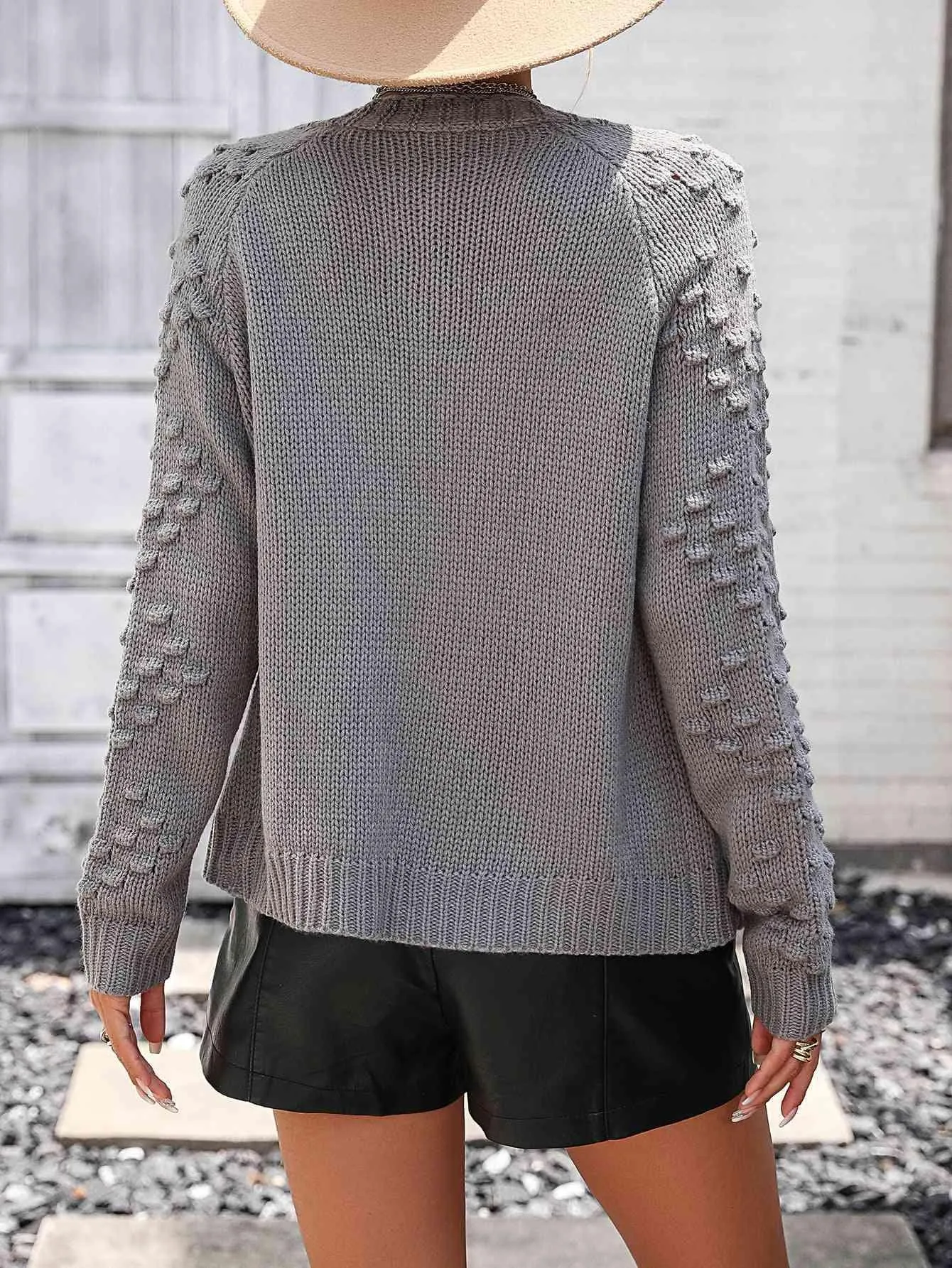 Warm Support Open Front Knit Cardigan
