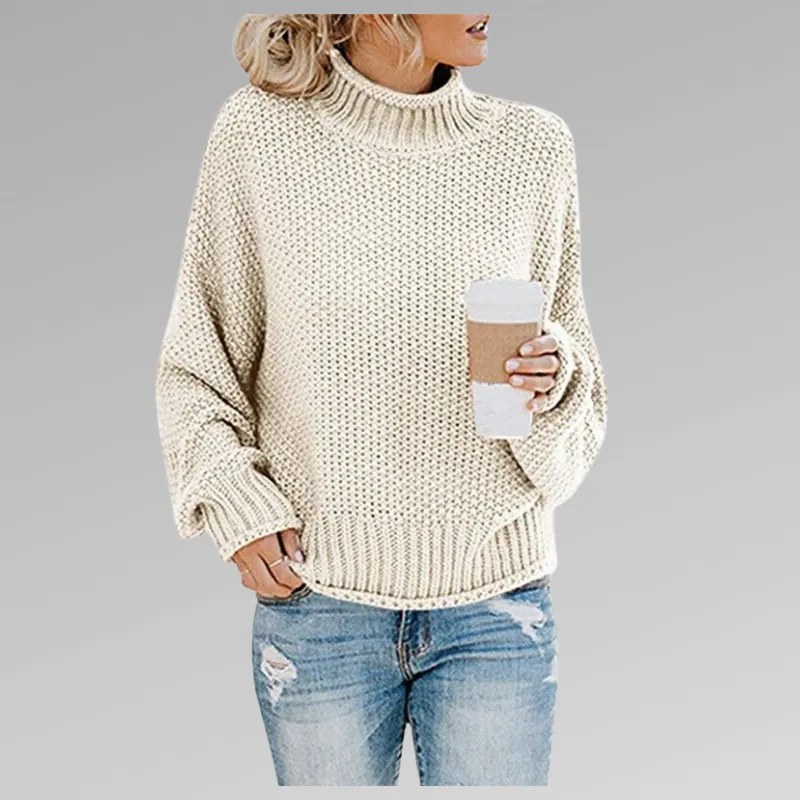 WHITE - CLASSIC KNITTED JUMPER