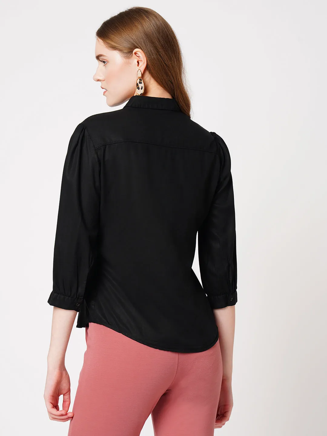 Women Solid Casual Slim Fit Shirt