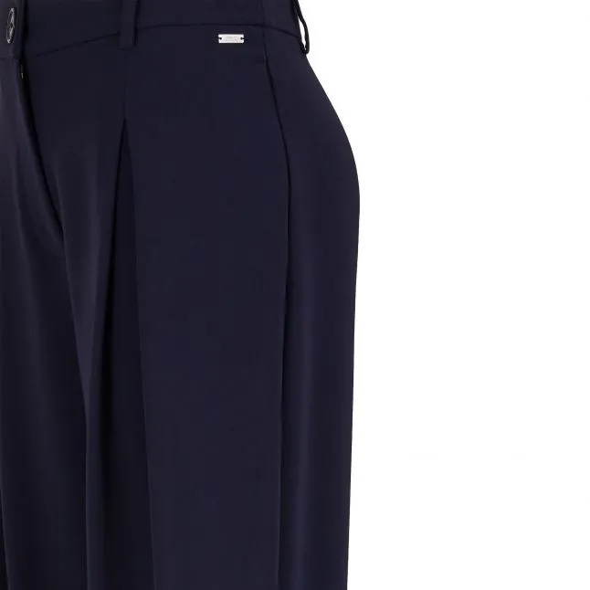 Womens Armani Exchange Navy Tailored Trousers