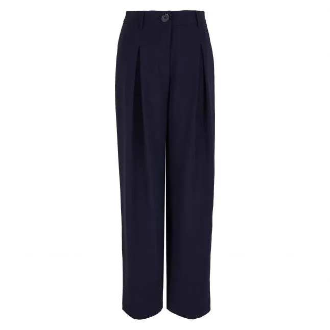 Womens Armani Exchange Navy Tailored Trousers