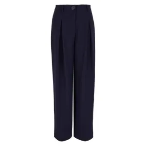 Womens Armani Exchange Navy Tailored Trousers