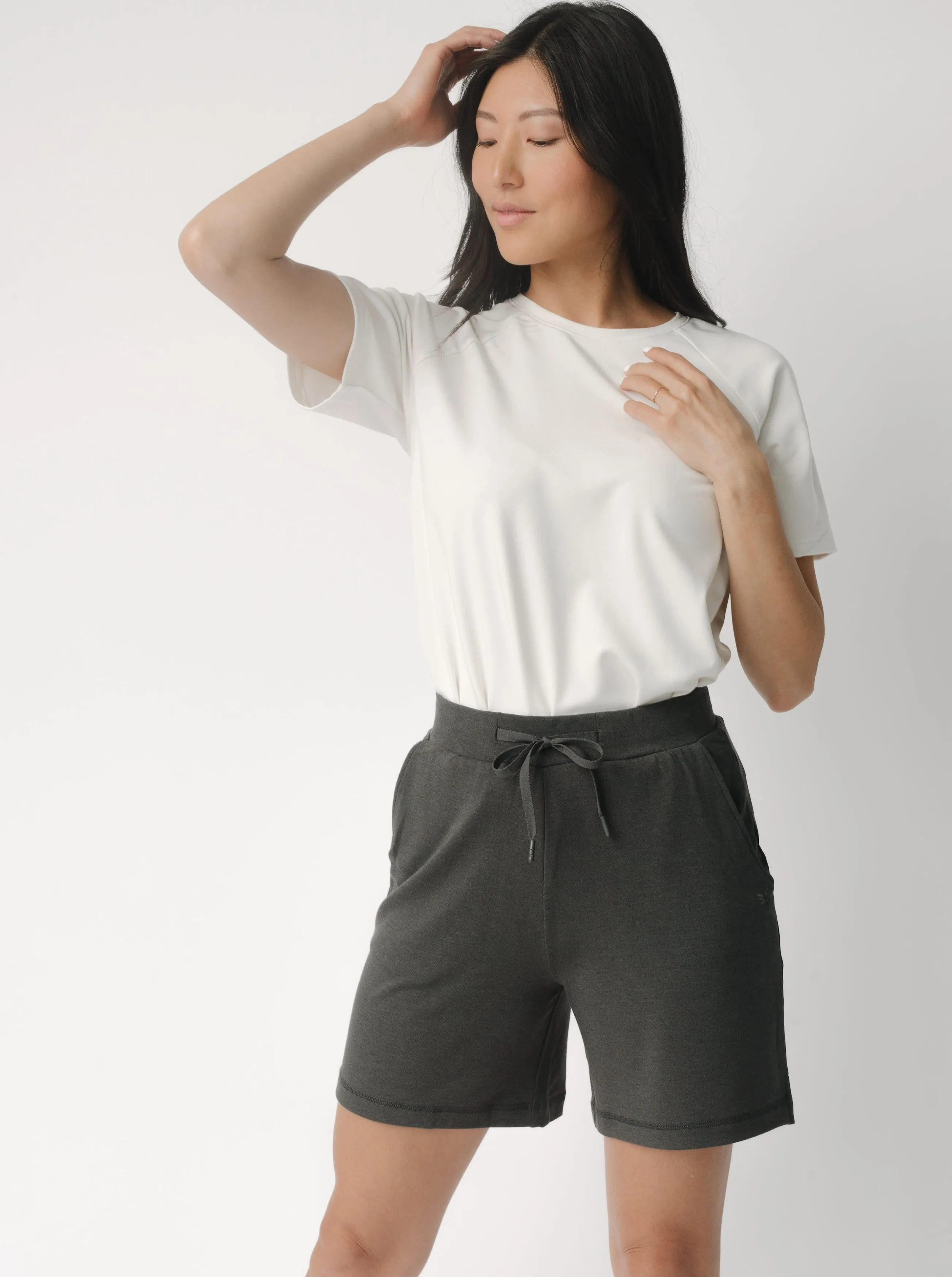 Women's Ultra-Soft Bamboo Mid-Length Shorts
