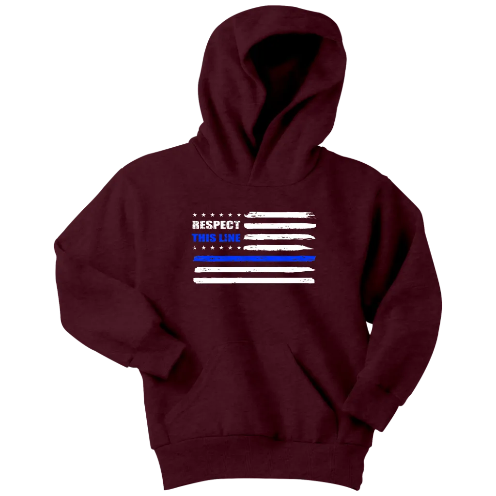 Youth "Respect this Line" Hoodie - Kids