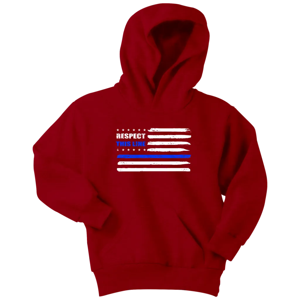 Youth "Respect this Line" Hoodie - Kids