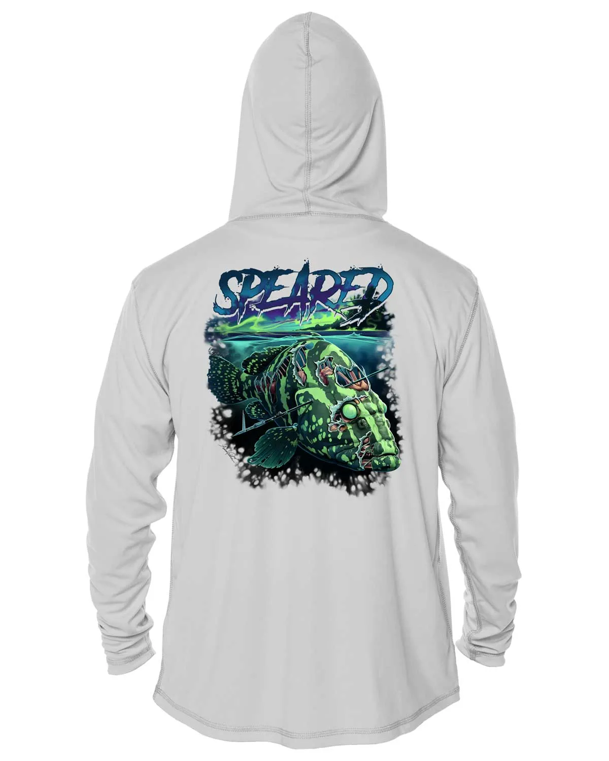 Zombie Grouper UV: Men's Spearfishing UV/UPF 50  Hoodie